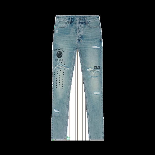 Джинсы Ksubi Van Winkle Skinny 'Throw Bak Trash', синий