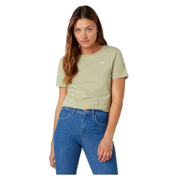Футболка Wrangler Sign Off Tee Slim, зеленый