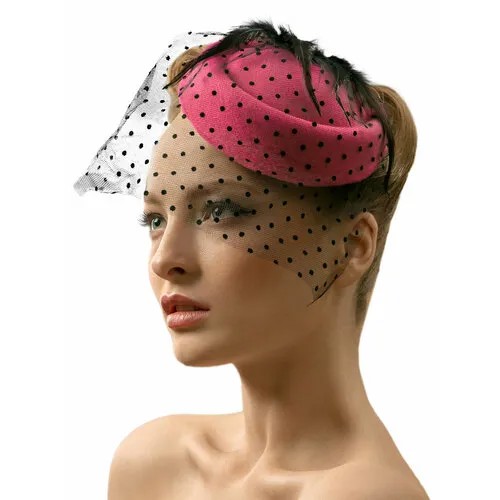 Шляпа Nothing but Love, размер 50/58, черный, розовый