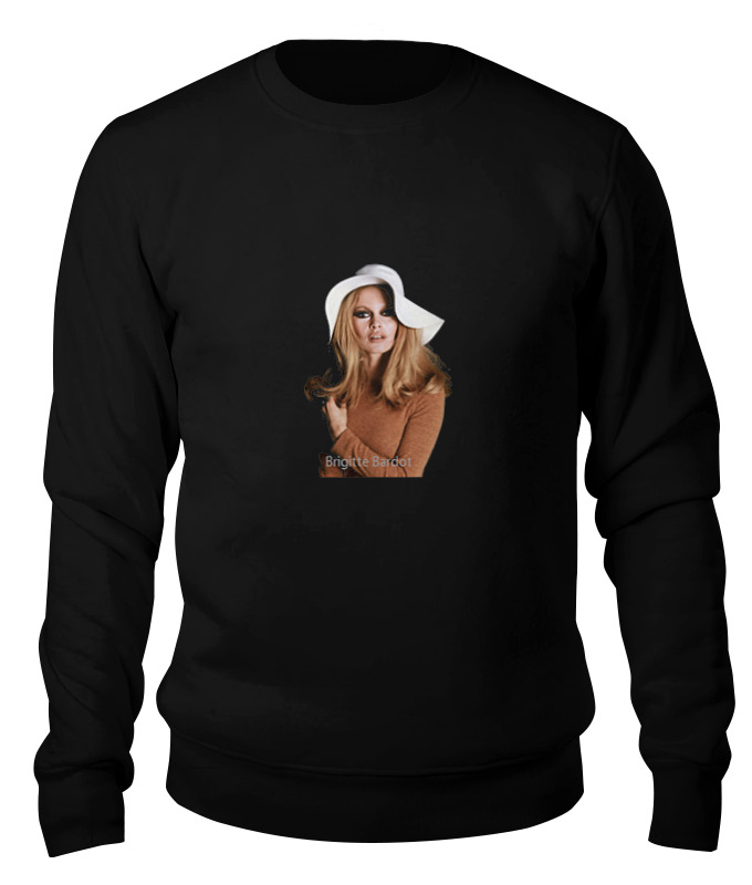 Свитшот унисекс Printio Briggite bardot color черный M