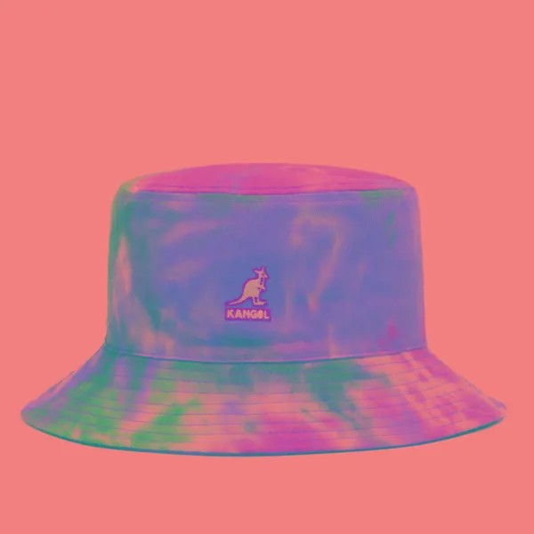 Панама унисекс Kangol Tie Dye Bucket, жёлтый