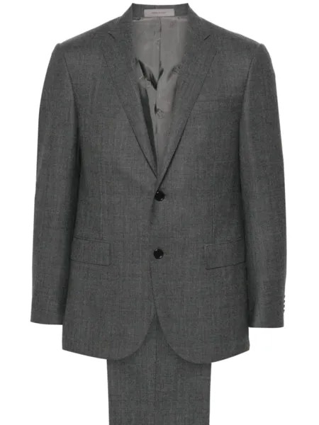Corneliani костюм в клетку, серый