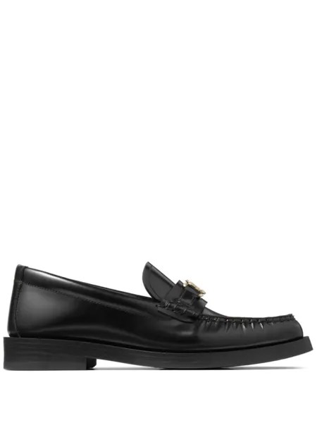 Jimmy Choo лоферы Addie с логотипом, черный