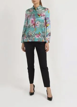 Korpo Collezioni Шелковая рубашка с цветочным узором