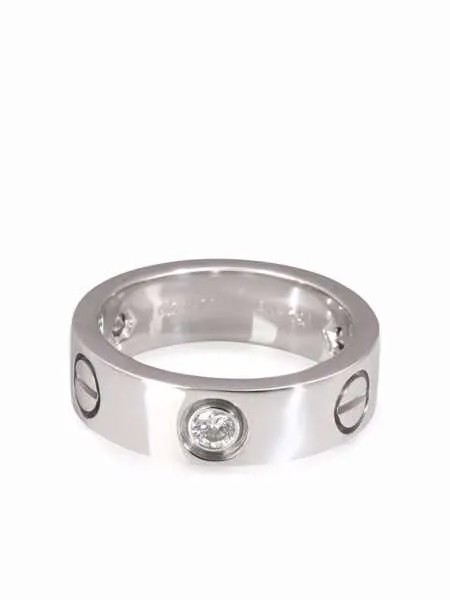 Cartier кольцо Love с бриллиантами