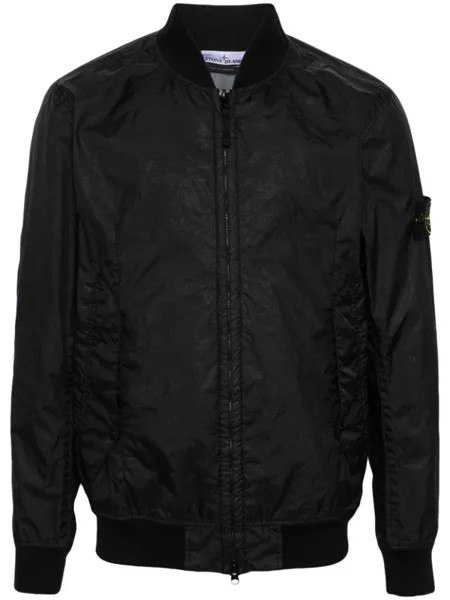 Stone Island бомбер с нашивкой Compass, черный