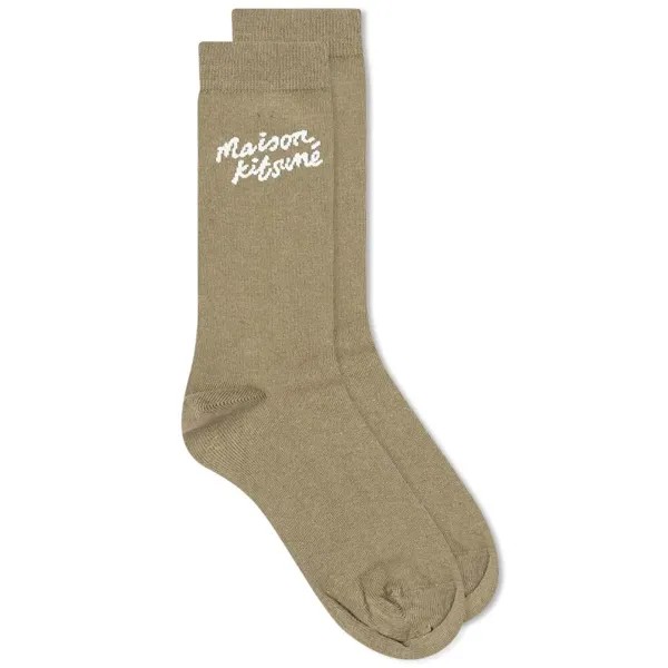 Maison Kitsune Носки с рукописным рисунком