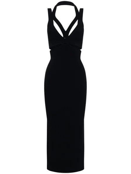 Dion Lee платье макси Interlink, черный
