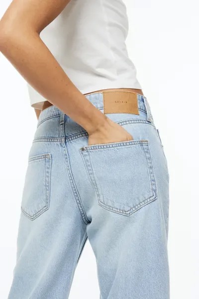 Мешковатые низкие джинсы H&M, синий
