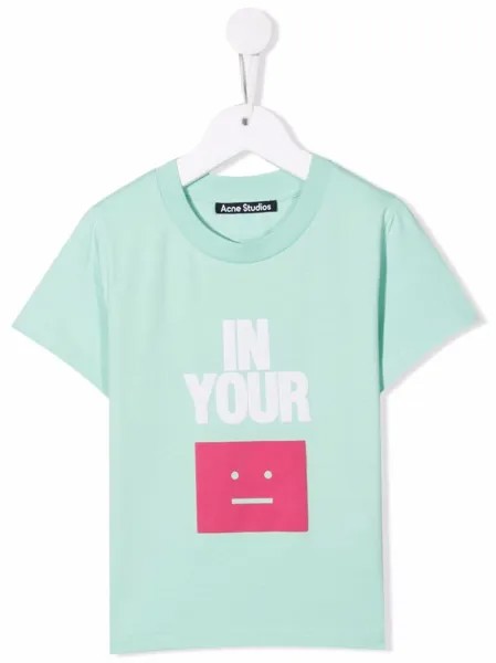 Acne Studios Kids футболка с графичным принтом