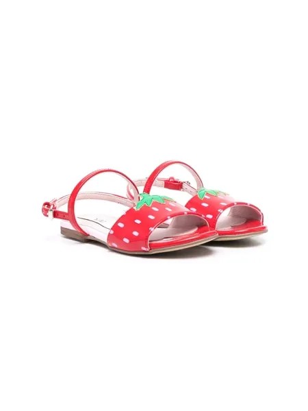 Stella McCartney Kids сандалии с принтом и пряжками