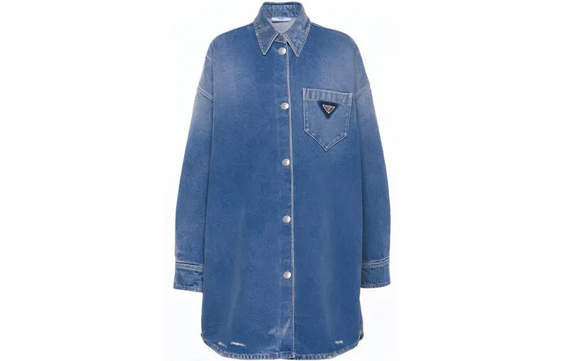 Женская рубашка PRADA, цвет Blue