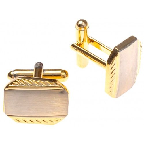 Запонки из бижутерного сплава с ювелирным стеклом WowMan Accessories WMA0148GS