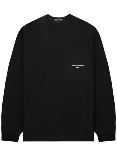 Comme des Garçons Homme футболка с логотипом, черный