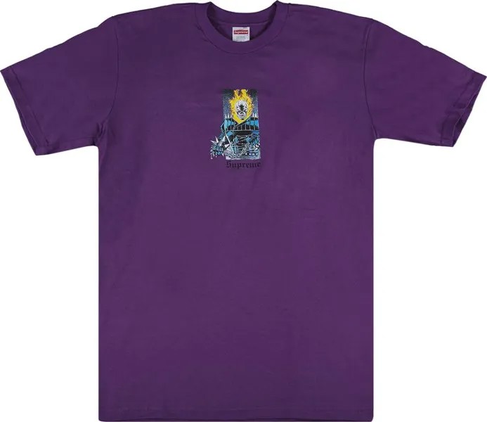 Футболка Supreme Ghost Rider T-Shirt 'Purple', фиолетовый
