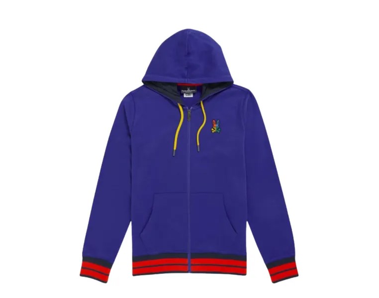 Толстовка с ярким синим логотипом Psycho Bunny Warwick Color-Block B6H111Q1FT-BLD, синий