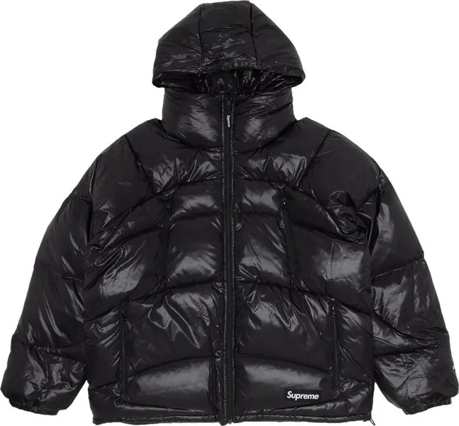 Пуховик Supreme Reversible Featherweight Down Puffer Jacket 'Black', черный