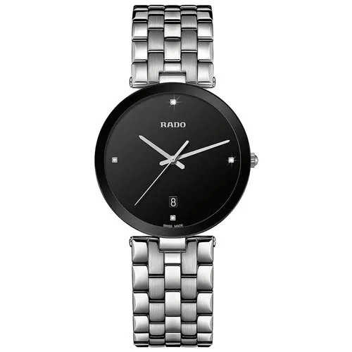Наручные часы RADO мужские Наручные часы Rado 01.115.3907.4.071 кварцевые, черный, серебряный