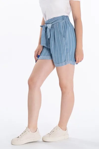 Полосатые шорты с поясом Lee Cooper, синий
