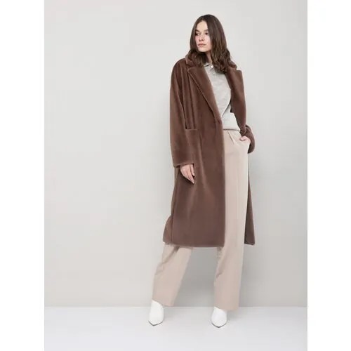 Пальто ALEF, размер 44, коричневый