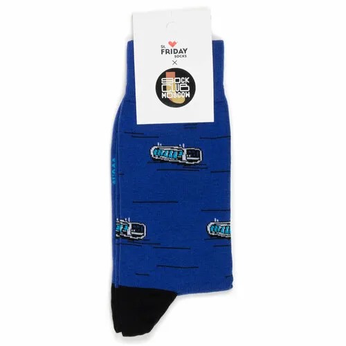Носки St. Friday x Sock Club Moscow носки с рисунками Транспорт - Речные трамвайчики, размер 38-41