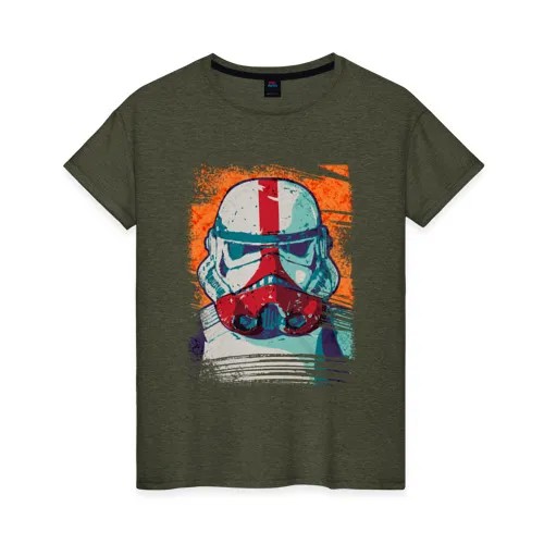 Футболка женская ВсеМайки 2177851 хаки XXXL
