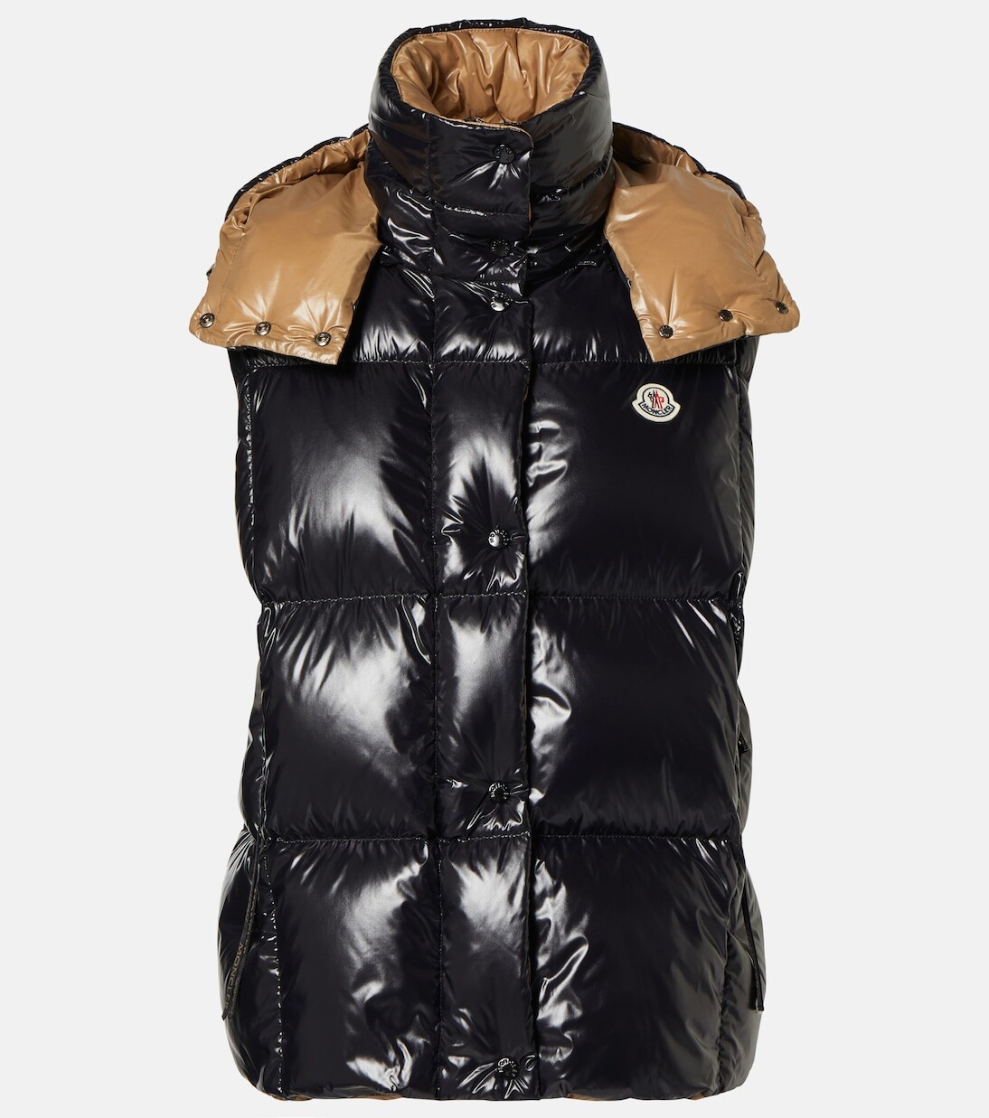 Пуховик Luzule с капюшоном Moncler, черный
