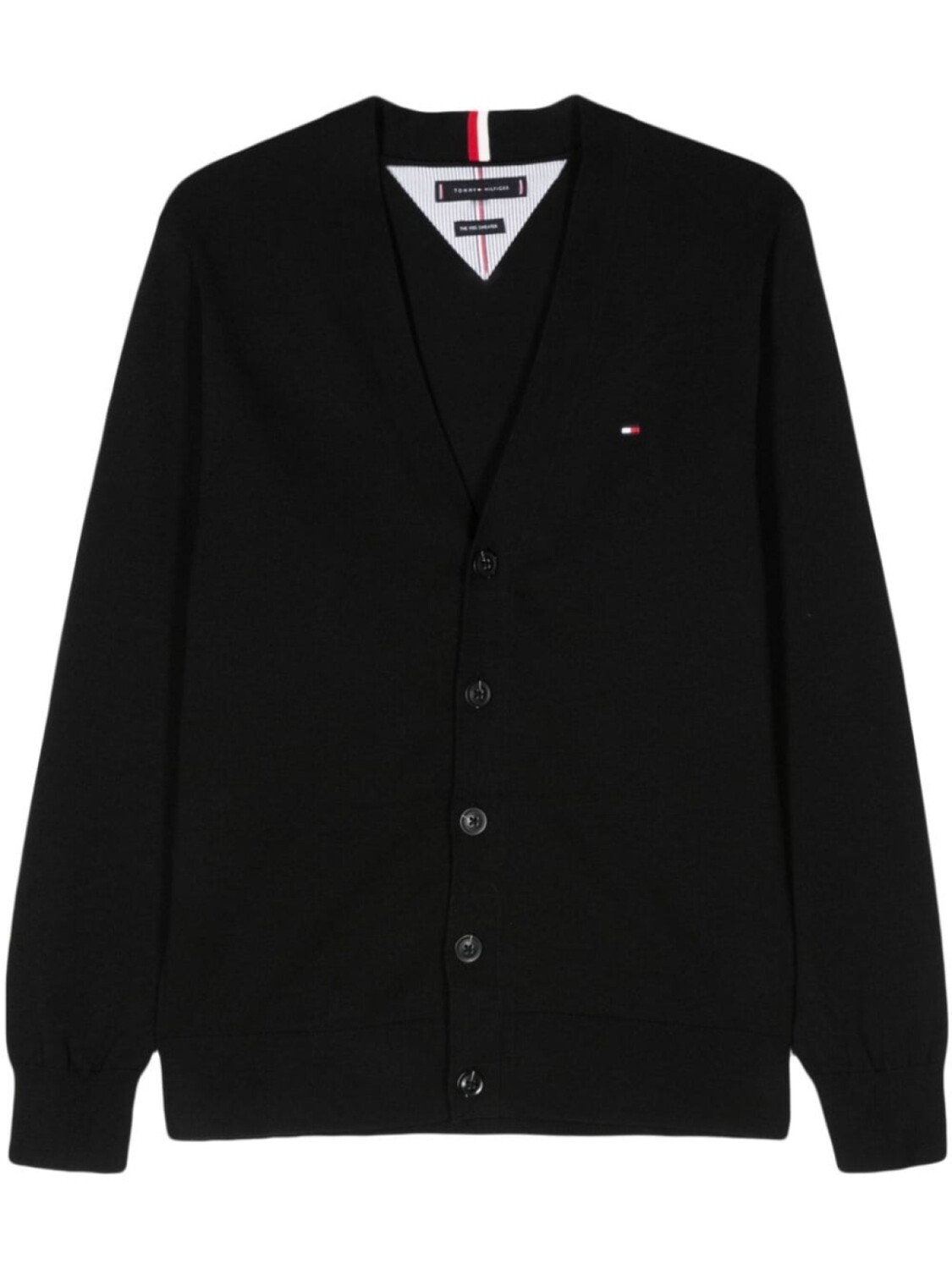 Tommy Hilfiger кардиган 1985 с V-образным вырезом, черный