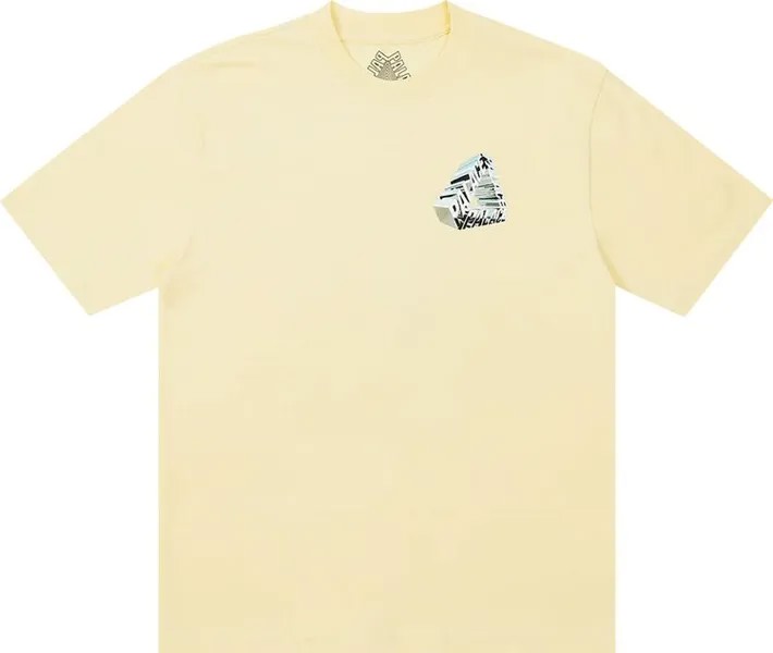 Футболка Palace Tri-Chrome T-Shirt 'Mellow Yellow', желтый