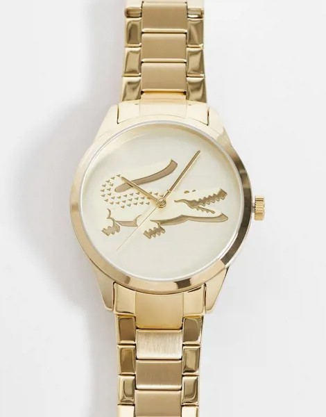 Золотистые часы-браслет Lacoste Ladycroc 2001175-Золотистый