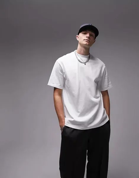 Футболка Topman Oversized Fit, белый