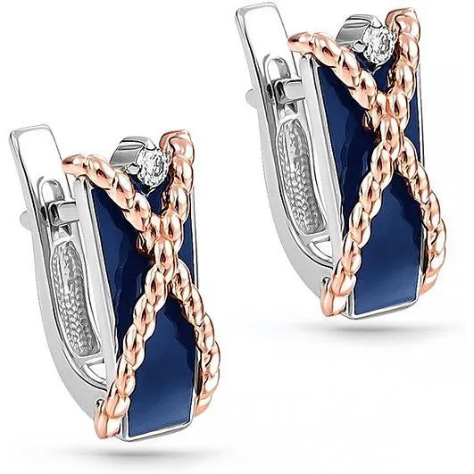 Серьги женские из золота Kabarovsky 12-11060-1007, бриллиант