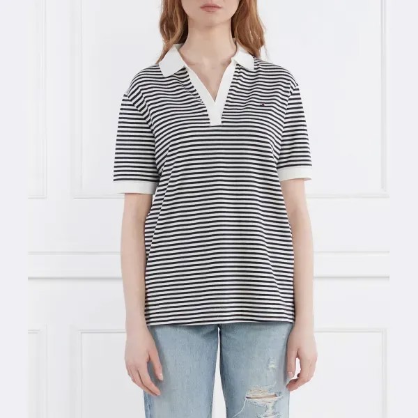 Рубашка-Поло свободного кроя из лиоцелла Tommy Hilfiger, синий