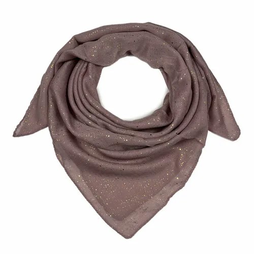 Платок Lili Scarf, 90х90 см, коричневый, красный