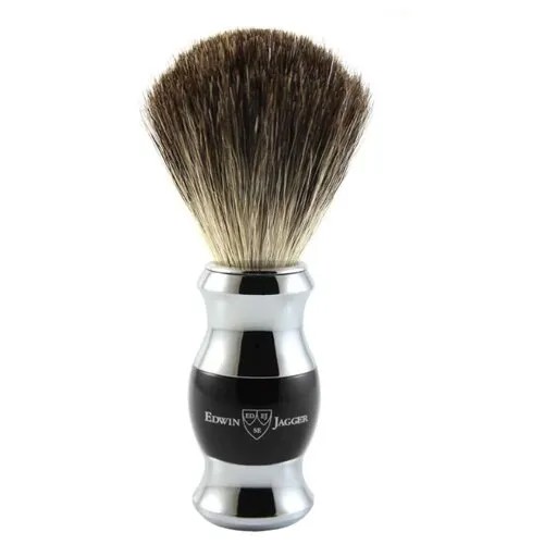 Помазок Edwin Jagger 81SB356CR ,черный, 1 шт.