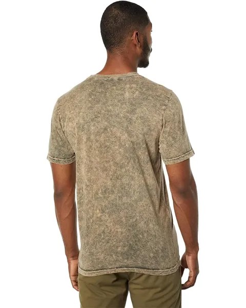 Футболка RVCA Big RVCA Wash Short Sleeve Tee, цвет Brown Shock Wash