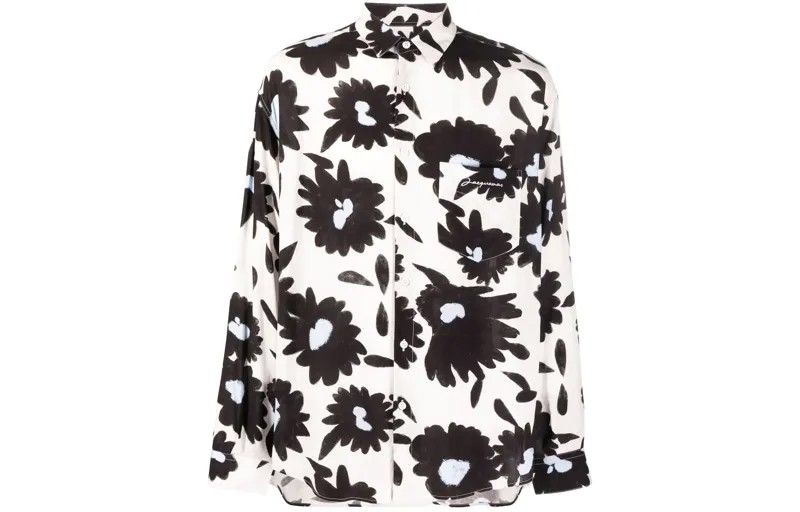 Мужская рубашка Jacquemus, цвет Black/White