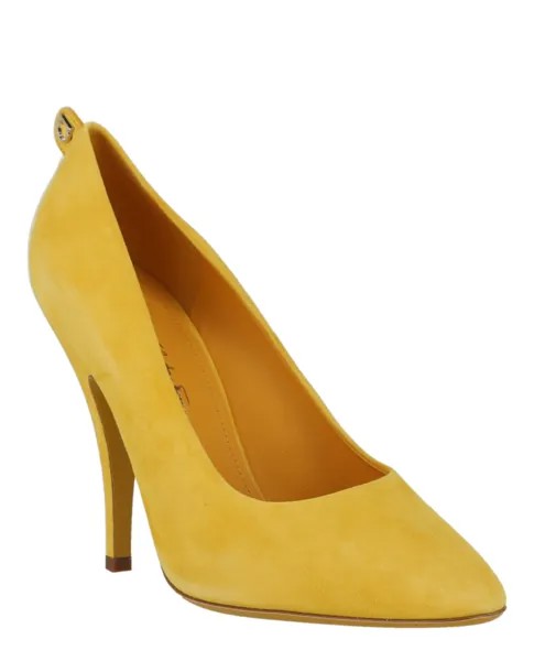Замшевые туфли Judy Salvatore Ferragamo, цвет Yellow Beige