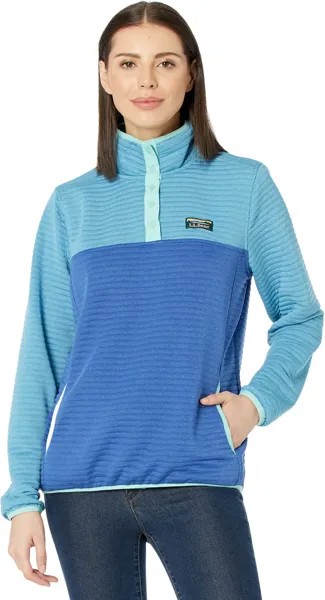 Вязаный пуловер Airlight в стиле колор-блок L.L.Bean, цвет Astral Blue/Indigo Ink