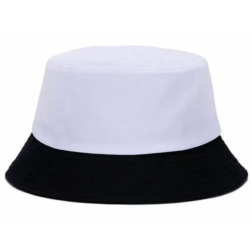 Панама / Street Caps / Monochrome / белый с чёрными полями / (One size)