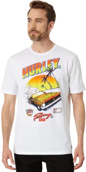 Футболка с короткими рукавами NASCAR Oh Snap Hurley, белый