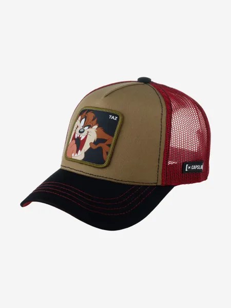 Бейсболка с сеточкой CAPSLAB CL/LOO7/1/CAS/TA2 Looney Tunes Taz (коричневый), Коричневый