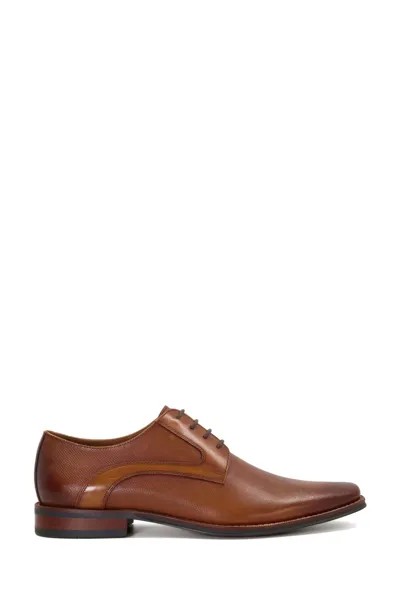 Черные туфли дерби Stoney с тиснением Dune London