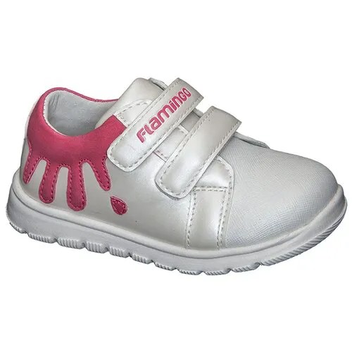 Перламутровые ботинки на липучке Flamingo 211P-Z5-2259 Белый 23