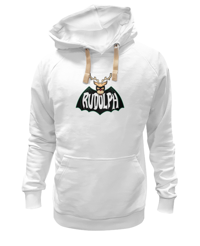 Худи Printio Рудольф белое 2XL