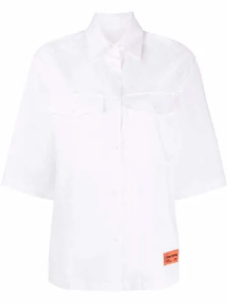 Heron Preston рубашка с нашивкой-логотипом