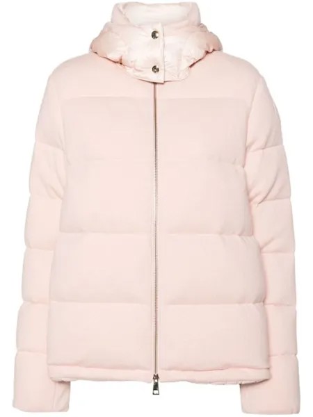 Moncler вязаная куртка с капюшоном Arimi, розовый