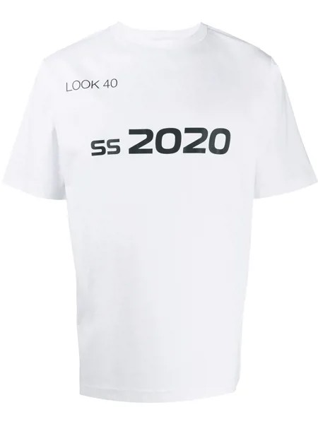 Xander Zhou футболка с принтом SS 2020