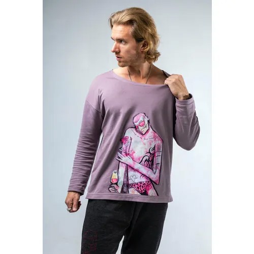 Лонгслив LUV MIRRORS, размер M/XL, красный