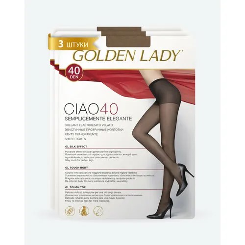 Колготки Golden Lady Ciao, 40 den, 3 шт., размер 5, бежевый